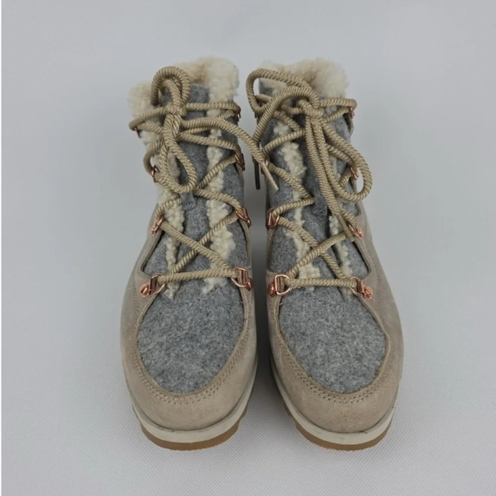 Sorel Women's Beige and Gray Winter Boots - Picture 2 of 5